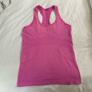Lululemon Swiftly Tech Racerback Tank Size 6 Hot Pink